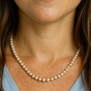 NWOT Pearl Necklace w/ 14k Gold Hardware | unworn | authentic from Lord & Taylor